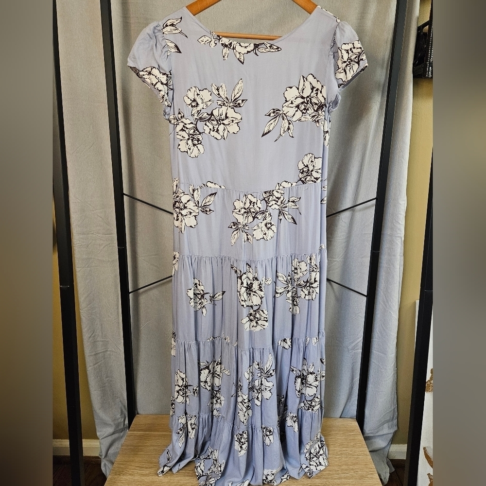 Free People Boho Floral Open Back Dress – Size XS (NWT)